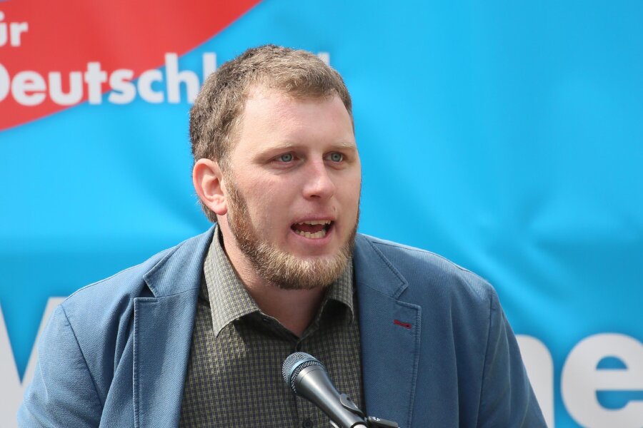 Der umstrittene frühere AfD-Direktkandidat im Bundestagswahlkreis Zwickau, Benjamin Przybylla.