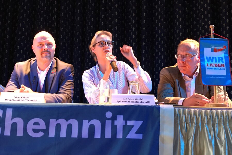 AfD-Spitzenkandidatin Weidel in Chemnitz: "Ich bin eine Wutbürgerin" - 
