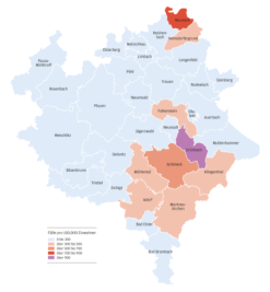 Aktuelle Corona-Daten für jede Gemeinde im Vogtland - 