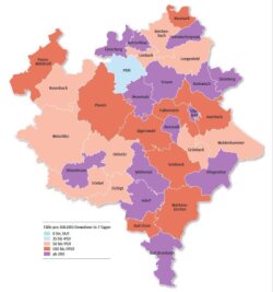 Aktuelle Coronadaten für die Kommunen im Vogtland - 