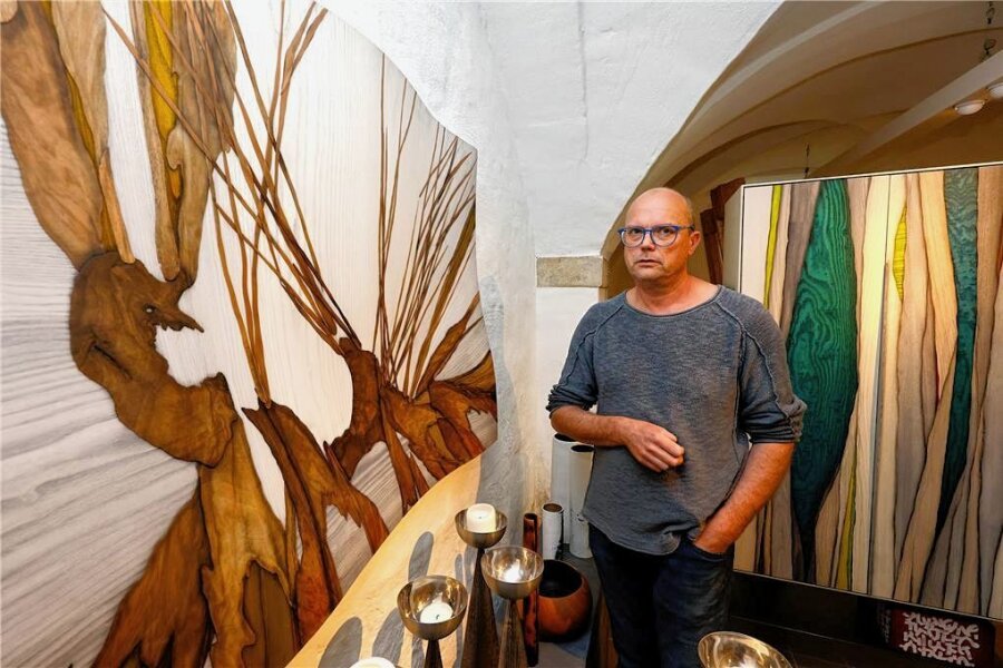 Alles wird teurer - wie gehen die Kreativen aus der Region Zwickau damit um? - René Lämmel braucht für seine besondere Holzkunstwerke teils recht teure Hölzer.