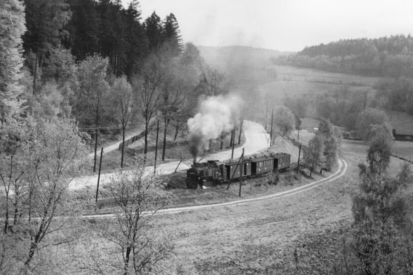 Als die Schmalspurbahn das letzte Mal von Thum nach Wilischthal dampfte - Schmalspurbahnromantik zwischen Herold und Thum. 