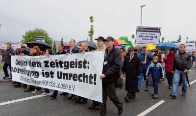 Alter Streit um neues Leben -  Gehen seit 2010 gegen Abtreibung in Annaberg auf die Straße: Christdemokraten für das Leben. 