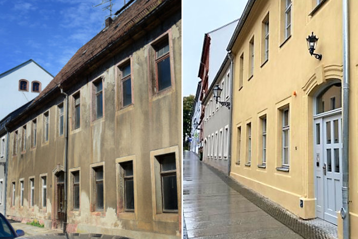 Altes Erbgericht Mittweida: Einst für 3610 Euro versteigert - so chic ist es jetzt - Das Gebäude an der Kirchstraße 16.