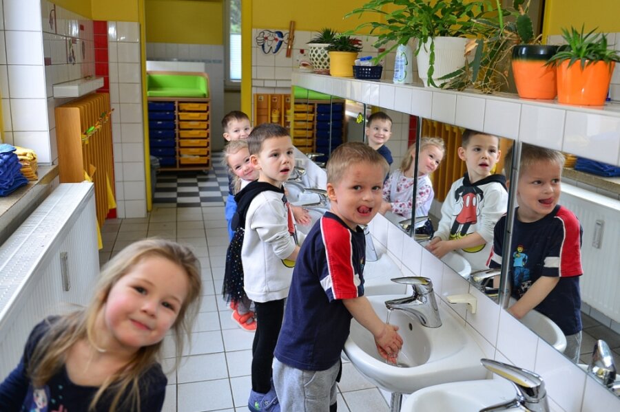 Im Kindergarten "Bienenkorb" in Altmittweida sollen im nächsten Jahr Toiletten und Sanitäranlagen saniert werden. Im Haushalt der Gemeinde sind dafür 50.000 Euro eingeplant.