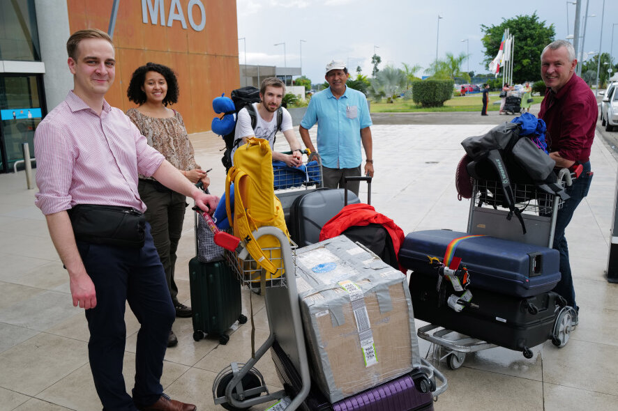 Am Freitag 16.40 Uhr kam die Reisegruppe aus Freiberg am Flughafen Manaus an.