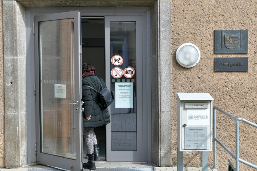 Amtsgericht Freiberg ahndet Kindesmissbrauch - Das Amtsgericht Freiberg hat seinen Sitz interimsweise an der Heinrich-Heine-Straße in Freiberg.