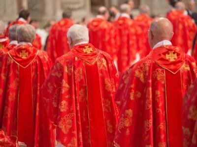 Kardinäle am 12.03.2013 im Petersdom im Vatikan.
