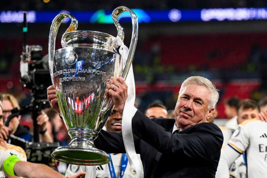 Ancelotti schließt Teilnahme an Club-WM aus: "Negativ" - Trainer Carlo Ancelotti hat mit Real Madrid die Champions League gewonnen.