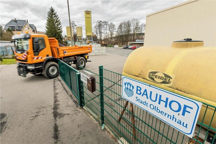 Angst vor dem Blackout: Olbernhau hortet 50.000 Liter Kraftstoff - Auf dem Gelände des Olbernhauer Bauhofes soll Kraftstoff bevorratet werden. 