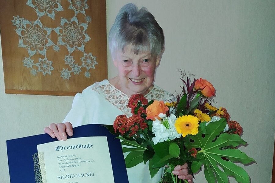 Die Schneebergerin Sigrid Hackel wurde für ihr Lebenswerk geehrt.
