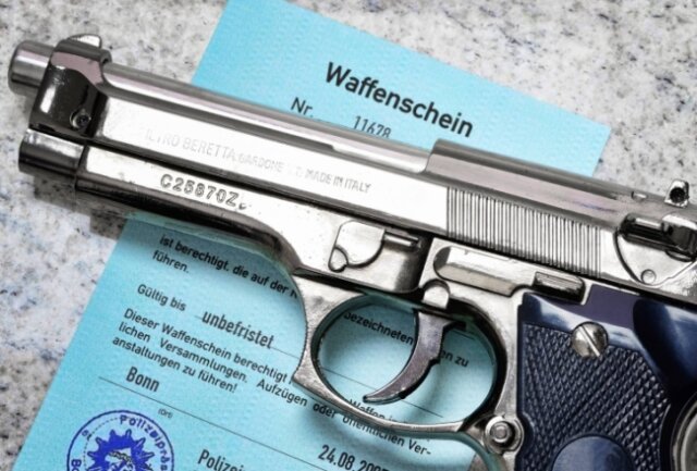 Die Anzahl der in Chemnitz registrierten Waffen ist weiter gestiegen.