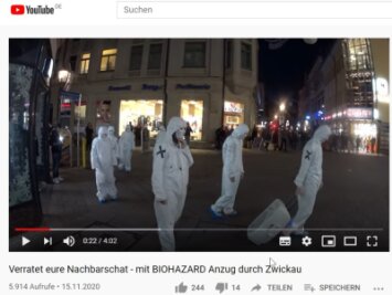 Anzeigen nach nicht angemeldeter Versammlung von Corona-Protestierern in Zwickau - 