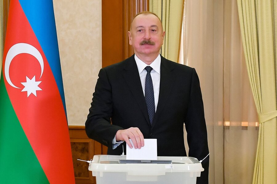 Aserbaidschanischer Präsident setzt Parlamentsneuwahl an - Der amtierende aserbaidschanische Präsident: Ilham Aliyev.