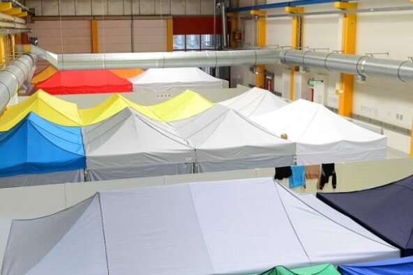Asyl-Unterkunft Rossau: Landrat erteilt Sächsischem Flüchtlingsrat Zutrittsverbot - Aufnahme der Unterkunft vom April.