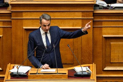 Athen warnt Skopje vor nationalistischer Wende - Soll Nordmazedonien wieder "Republik Mazedonien" heißen? Der griechische Ministerpräsident Kyriakos Mitsotakis warnt vor diesem Schritt (Archivbild).