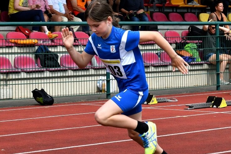 Athleten starten wieder durch - Lisa Stüber vom SV Turbine gewann drei Disziplinen in ihrer Altersklasse, darunter den 50-Meter-Lauf. 