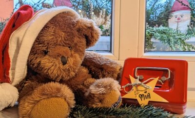 Auch Mias Kindergarten hilft - Frohe Weihnachten. Mit diesem lieben Gruß sagt die Schönbacher Kita Kuschelbär allen Danke, die in den letzten Tagen für Mias Familie gespendet haben.