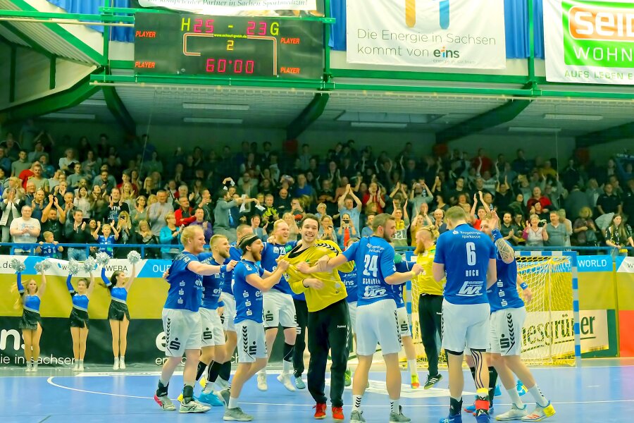 Auer Handballer gewinnen das Sachsenderby gegen Elbflorenz - 