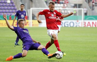 Auer und Mainzer bestreiten ihr viertes Pokalduell - Am Sonntag  treffen der FC Erzgebirge Aue und der 1. FSV Mainz im Lößnitztal ab 18 Uhr das vierte Mal im DFB-Pokal aufeinander.