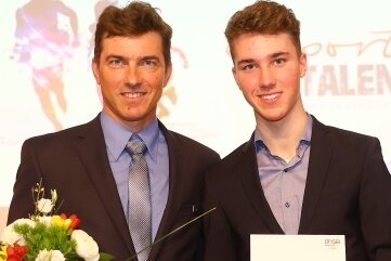Erfolgreiches Vater-Sohn-Duo vom WSC Oberwiesenthal: René und Tristan Sommerfeldt. 