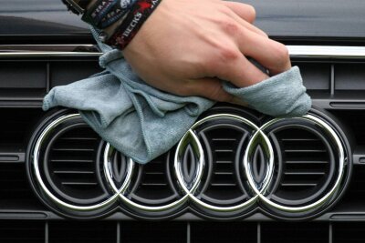 Auffälliger Audi A4 in Plauen gestohlen - Die vier Ringe sind das Logo von Audi.