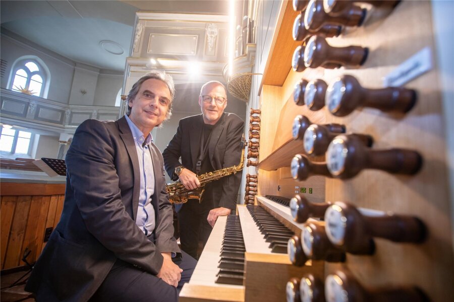 Auftakt für neue Reihe in der Plauener Lutherkirche - Saxofonist Ralf Benschu & Organist Jens Goldhardt gestalteten das Konzert am Sonntagnachmittag in der Plauener Lutherkirche.