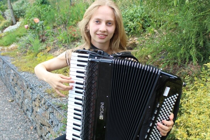 Luisa Rein hat im Wettbewerb "Jugend musiziert" mit ihrem Akkordeon das Prädikat "Sehr gut" erhalten. 