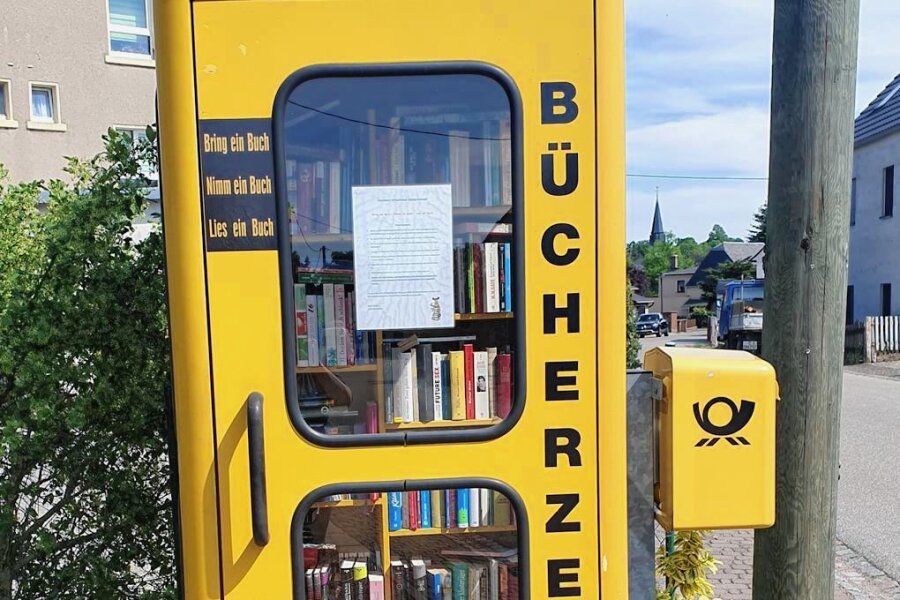 Aus Liebe zum Buch: Wie alt die Bücherzelle in Limbach-Oberfrohna ist - Seit sechs Jahren steht die Bücherzelle im Limbach-Oberfrohnaer Ortsteil Kändler.