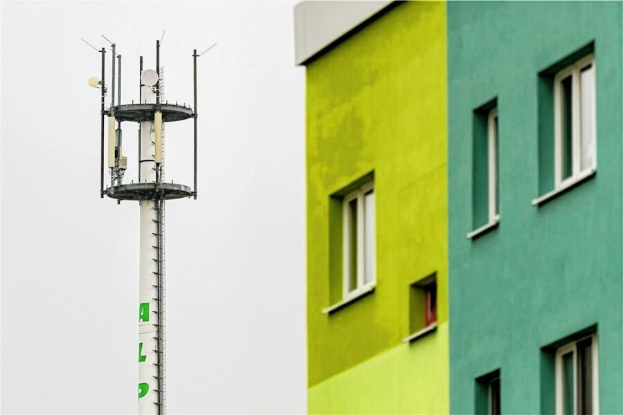 Ausbau Mobilfunknetz: Vodafone stopft weitere weiße Löcher in Marienberg - Ein solcher Mobilfunkmast soll in Pobershau ausgebaut werden. 