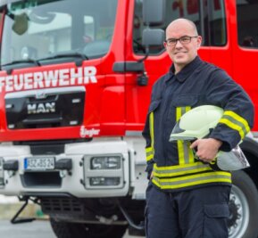 "Außergewöhnlich war der Brand im ehemaligen Russenclub" - Wieland Leipold ist Ende 2021 zum neuen Stadtwehrleiter von Aue-Bad Schlema gewählt worden. In Bad Schlema ist er stellvertretender Ortswehrleiter. 