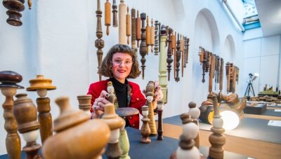 Ausstellung führt Handwerk und Design zusammen - Studentin Mira Müller zeigt innerhalb der Ausstellung im Schmeil-Haus ihre Arbeit "Die Knaufmenschen". 
