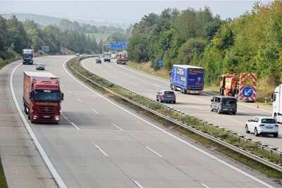 Autobahn A4: Demnächst Einschränkungen zwischen Chemnitz und Frankenberg - Autobahn A 4 nahe Frankenberg.
