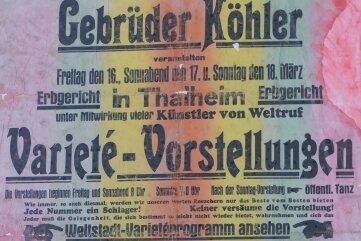 Autoren lassen Thalheimer Artisten-Geschichte(n) aufleben - Dieses Plakat aus dem Jahr 1934 wurde erst vor wenigen Tagen auf einem Oberboden gefunden und den Chronisten zur Verfügung gestellt.