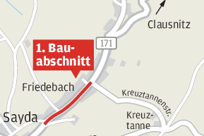 B 171 in Friedebach wird erneuert - 
