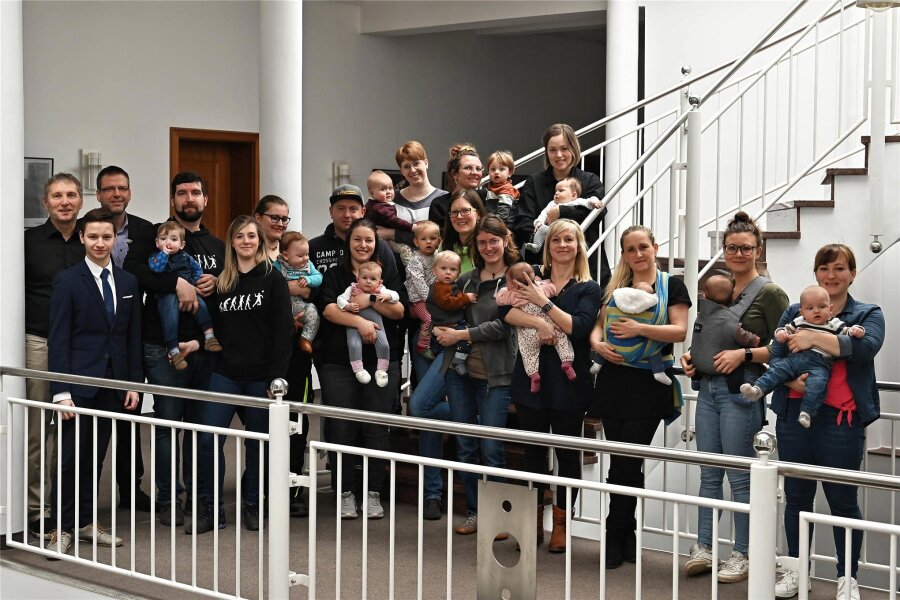 Babyglück im Rathaus von Rochlitz - Rochlitz hatte zum Babyempfang eingeladen.