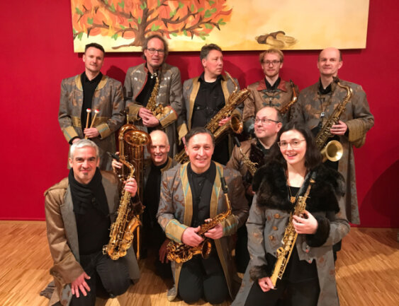Die Westfälischen Saxophoniker aus Lemgo freuen sich auf ihre beiden ersten Auftritte in Sachsen am Wochenende.