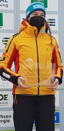 Susanne Kreher hat ihren Titel imIntercontinentalcup des Skeletonsports verteidigt. Die 23-Jährige gewann fünf der acht Rennen. 