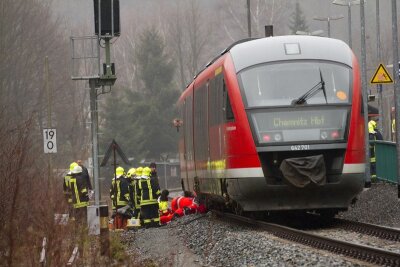 Bahnunfall in Annaberg-Buchholz - 82-Jähriger tot - Ein 82-Jähriger ist am Donnerstagmittag bei einem Unfall auf dem unteren Bahnhof von Annaberg-Buchholz ums Leben gekommen.