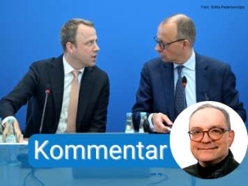  Berlin, am Montag: Mario Czaja (l.), CDU-Generalsekretär, und Friedrich Merz, CDU-Bundesvorsitzender, treffen sich zur Bundesvorstandssitzung. Gesprochen wird unter anderem über das Bürgergeld.