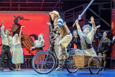 Ballettdirektor des Theaters Plauen-Zwickau gibt Einstand mit zeitgenössischem Don Quijote - Szene aus der Komplettprobe für das Ballett "Don Quijote". 