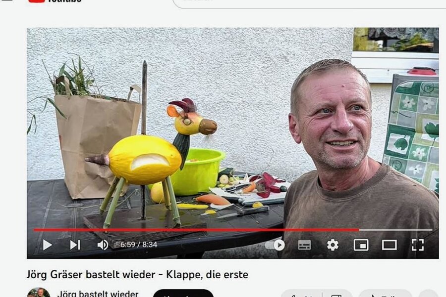 Basteln mit Jörg Gräser: Sachsens berühmtester Tierpfleger ist jetzt bei Youtube und Instagram - Youtube statt MDR: Tierpfleger Jörg Gräser macht jetzt selbst Programm und bastelt vor der Kamera.