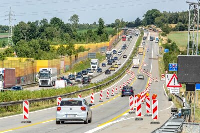 Bauarbeiten auf A 72 bei Stollberg enden: Das müssen Autofahrer jetzt wissen - Auf der A 72 bei Stollberg ist seit Juli gebaut worden.