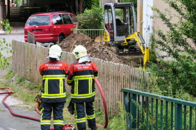Bauarbeiten in Bockau: Bagger beschädigt Gasleitung - 