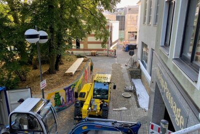Bauarbeiten in der Plauener Oheim-Passage durchkreuzen Büropläne des Citymanagements - Seit Montag müssen Passanten Slalom laufen, wenn sie von der Stadt-Galerie zur Herrenstraße gelangen wollen.