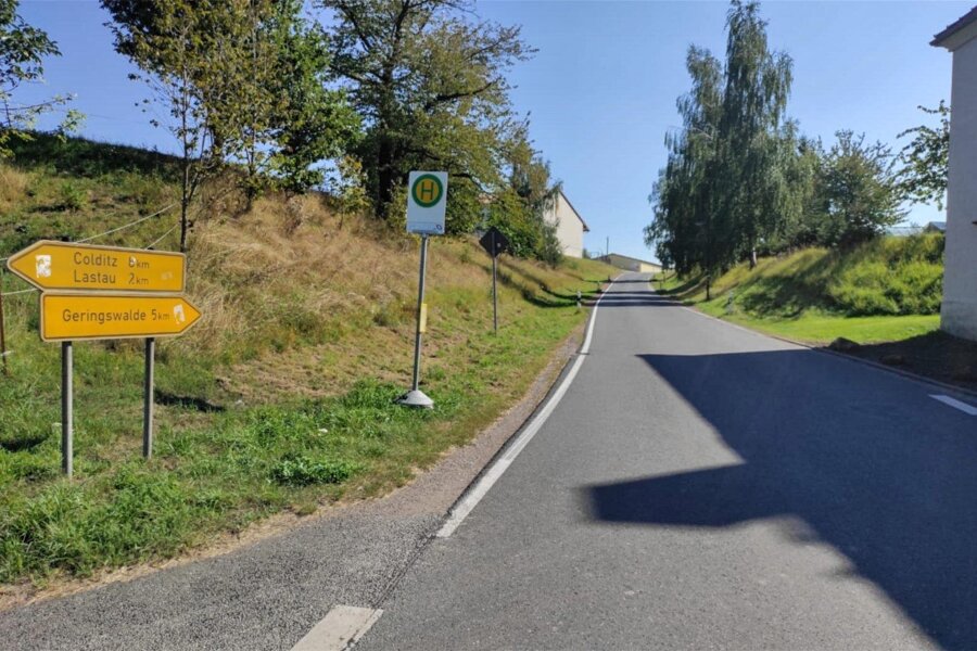 Bauarbeiten in Methau ziehen Sperrung nach sich - Zunächst wird der Fußweg in Methau von der Agro AG bis zur Kreuzung Richtung Colditz und Lastau gebaut.