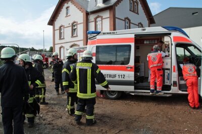 Bauarbeiter bei Erdarbeiten tödlich verunglückt - Tödlicher Arbeitsunfall in Marienberg.