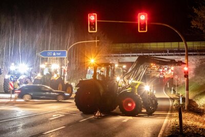 Bauernprotest: Grüne befürchten „totale Blockade des gesamten Erzgebirges“ - Am Montag sollen unter anderem an der A 72 Autobahnzufahrten blockiert werden.