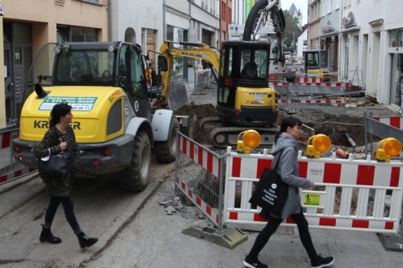 Baustelle auf Marienstraße wandert weiter - 