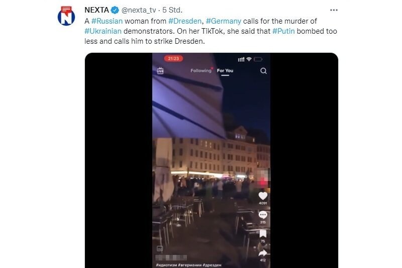 Der Nachrichtendienst Nexta verbreitet das Video auf seinem Twitter-Account. Dadurch hat es sich im Netz schnell verbreitet.